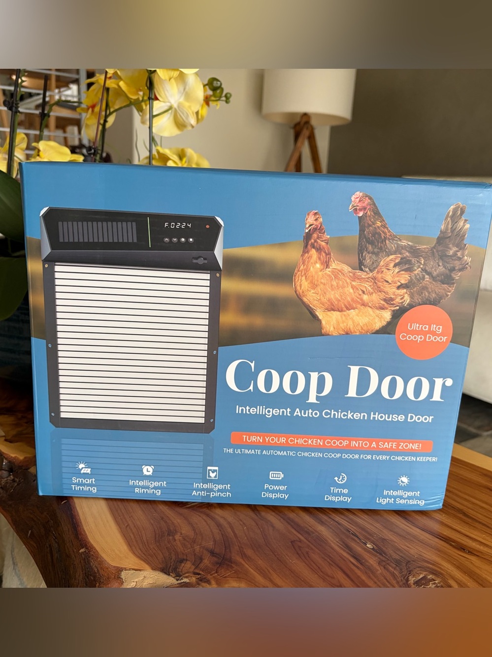 Coop Door Intelligent Auto Chicken House Door - Blue